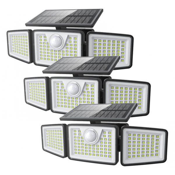Daphino solar lights outdoor （3pcs-remote）